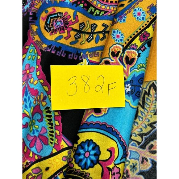 Marc Bouwer Unlimited Womens Mulitcolor Paisley Print Maxi Dress SZ Extra Large - Picture 8 of 9